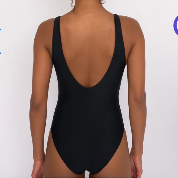 Skatie Blue and White One Piece Swimsuit - Picture 4 of 4